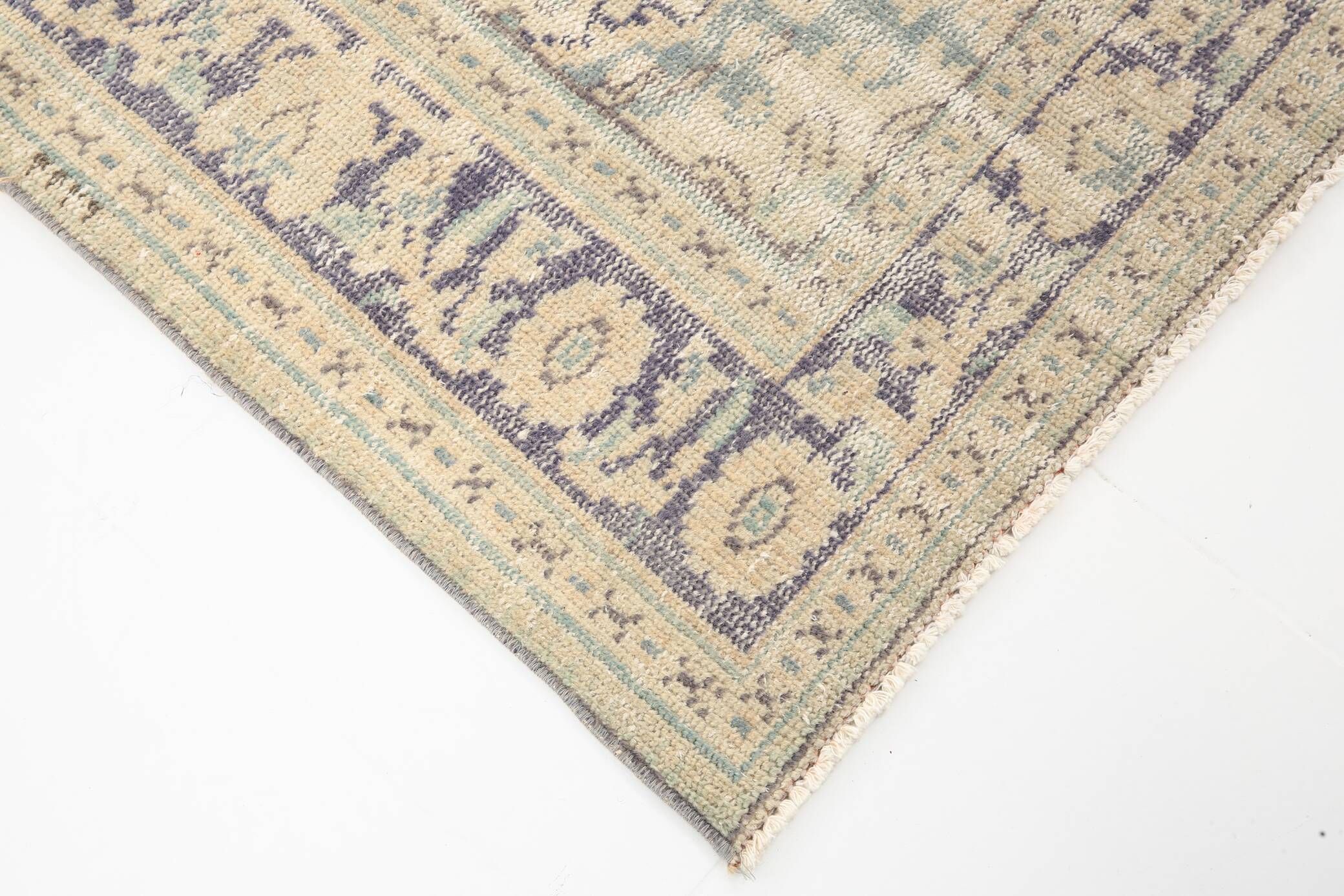5x9 Beige & Blue Handmade Wool Turkish Rug, 166x272Cm SK 2401 FREE SHIPPING