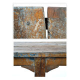 Skated wooden table