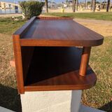 Small 60s artisan corner shelf