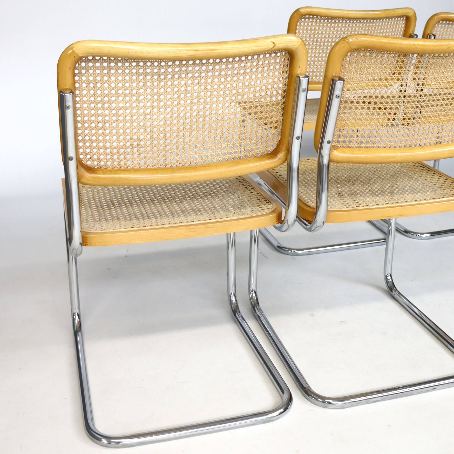 Set of four B 32 chairs by Marcel Breuer
