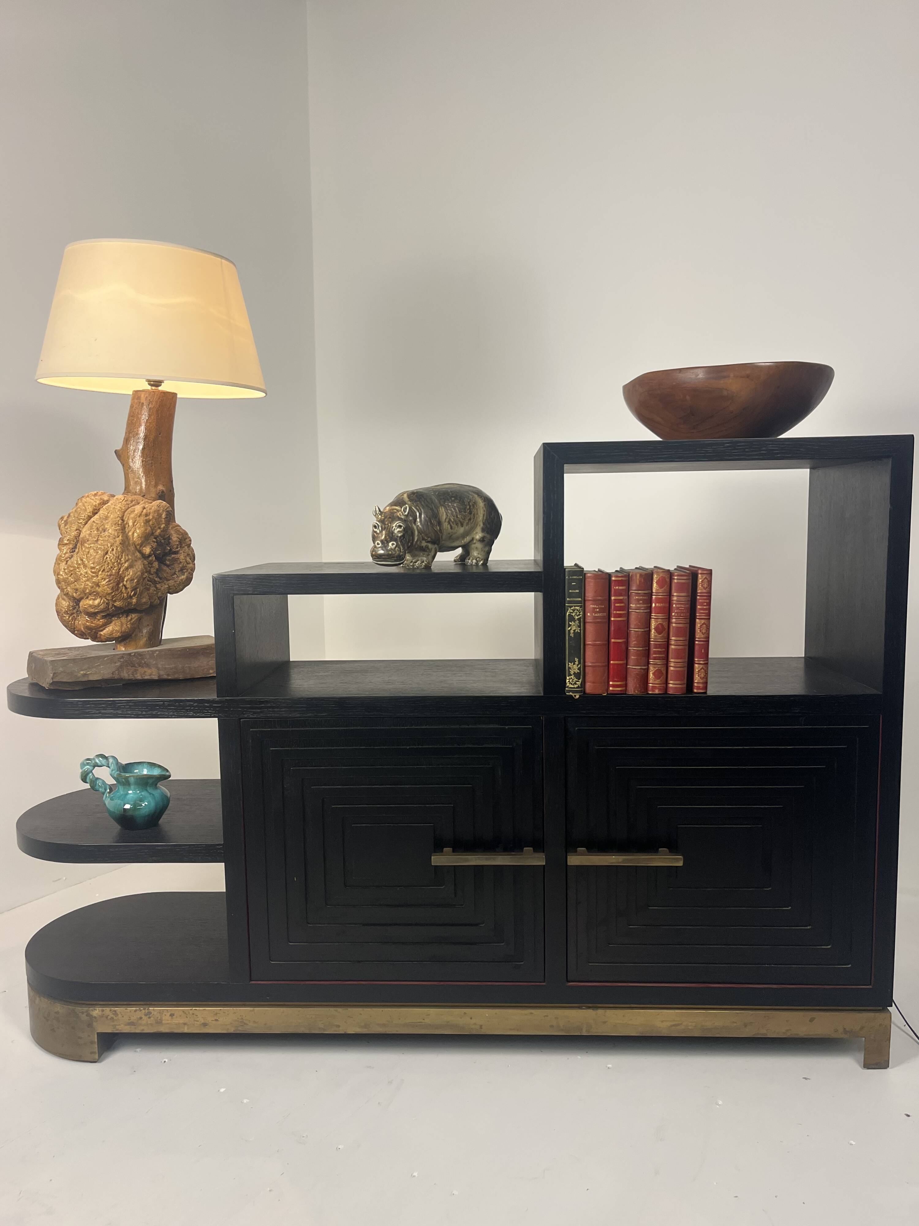 Meuble buffet asymétrique des années 1990