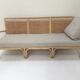 3-seater rattan and canning sofa