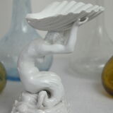 Empty Pocket Shell & Character Porcelain White De Capodimonte Italy XX th