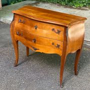 Vintage Louis XV commode in light solid wood, France 1920.