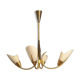 Four-light opaline chandelier