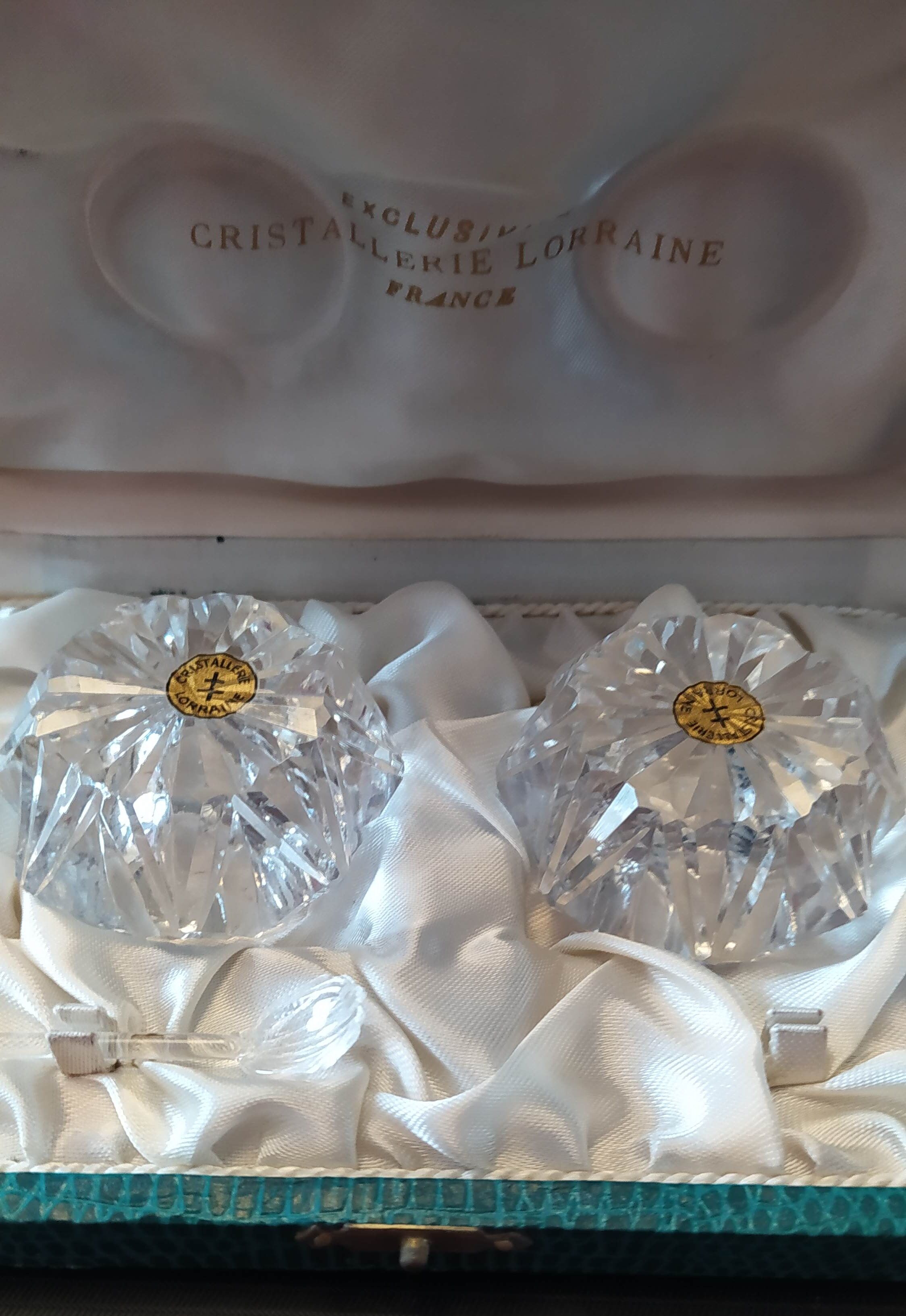 Ancient crystal salerons of Lorraine