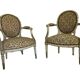 Ensemble de fauteuils médaillon époque Louis XVI, 18ème