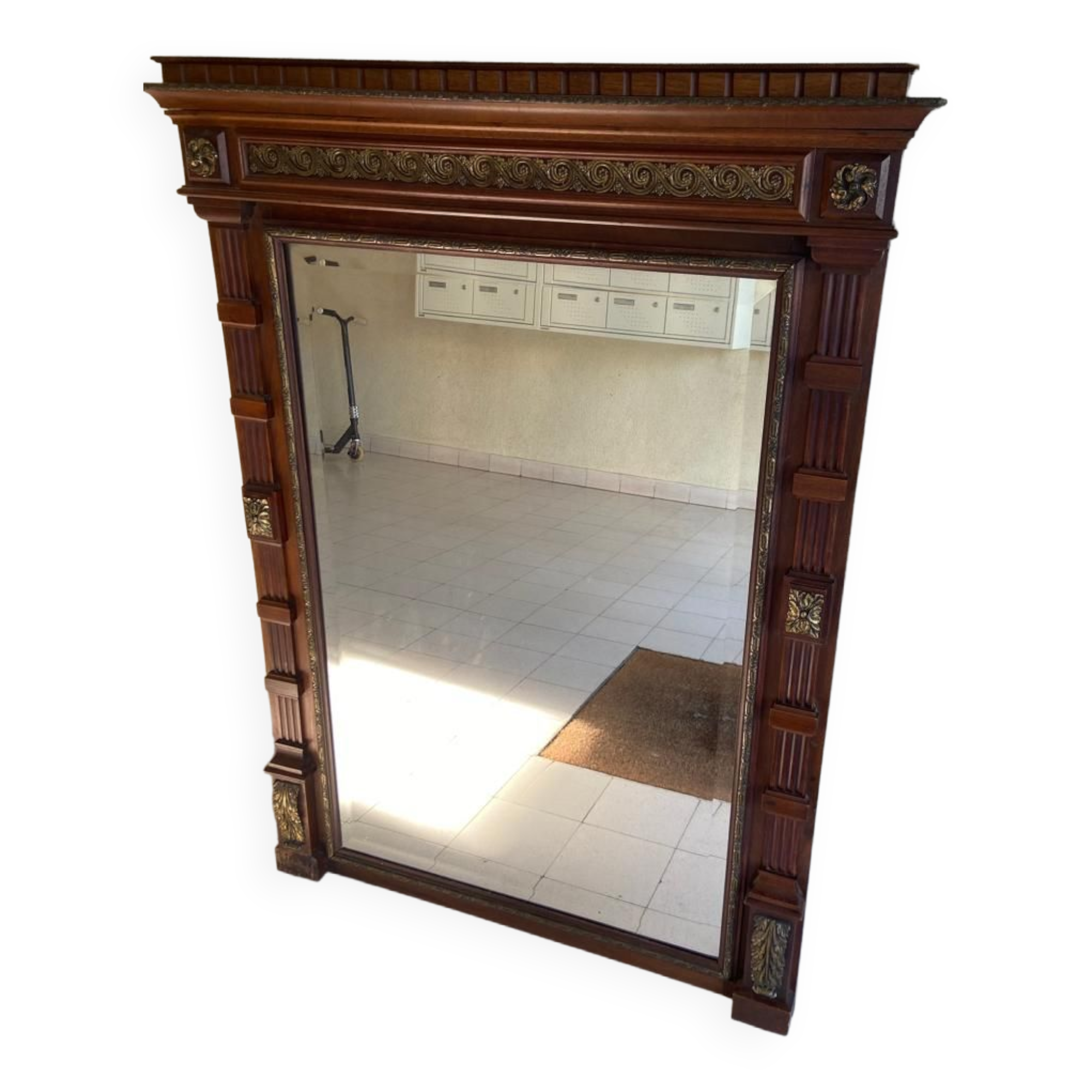 Trumeau style mirror