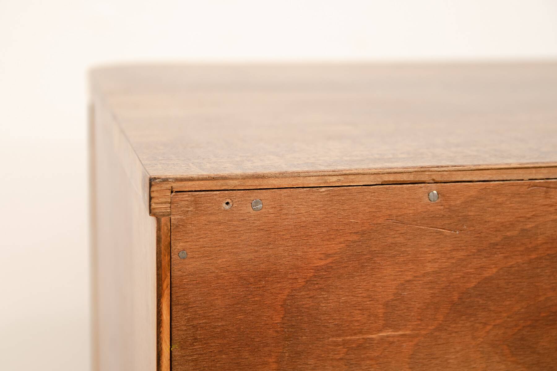 Fully renovated art deco walnut sideboard, 1930s, czechoslovakia