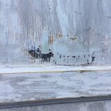 White patinated wardrobe