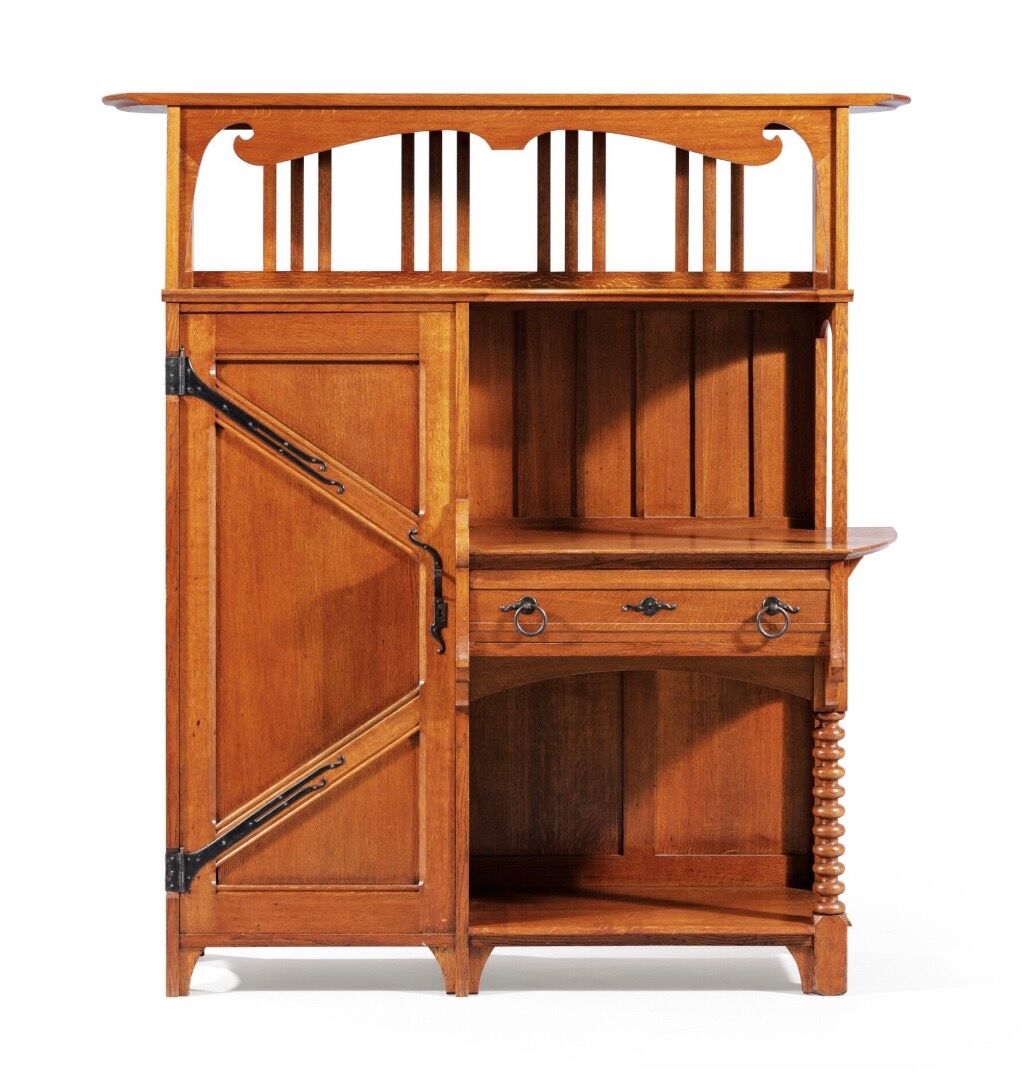 Gustave serrurier-bovy  buffet - vaisselier chambre d'artisan  circa 1