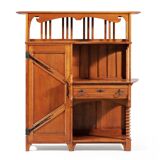 Gustave serrurier-bovy  buffet - vaisselier chambre d'artisan  circa 1