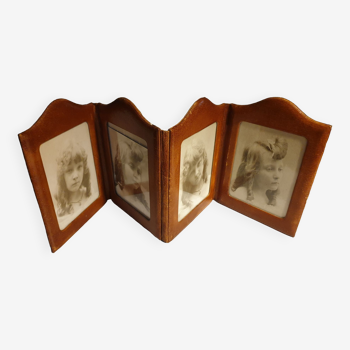 Post-war triptych photo frame