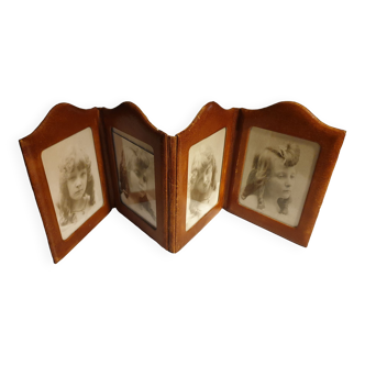 Post-war triptych photo frame