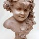 Buste de Bacchus enfant en terre cuite
