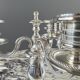 Pair of silver-plated candelabra, 20th century
