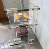 Glass and Plexiglas consoles from the 80s