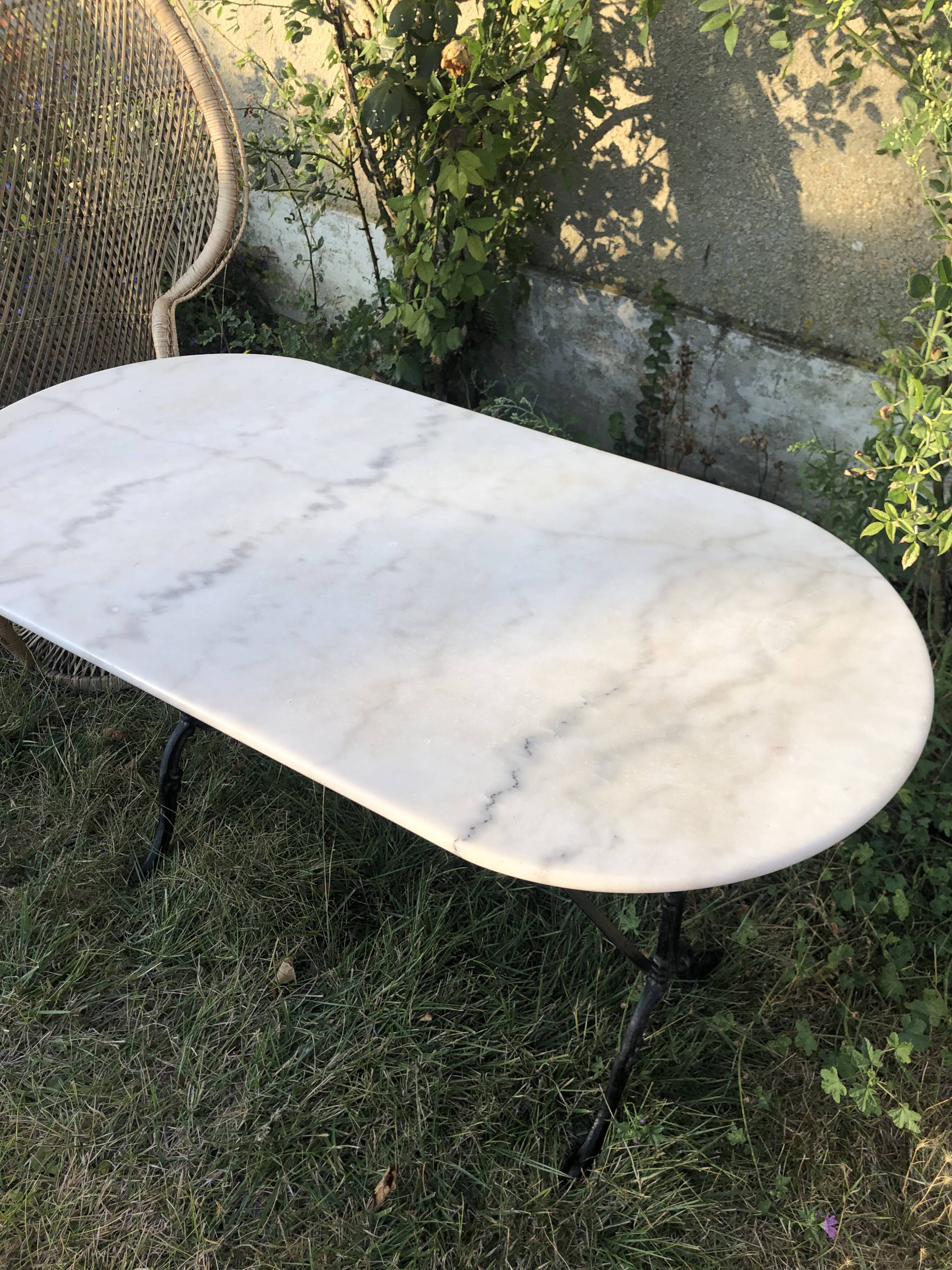 Marble bistro table