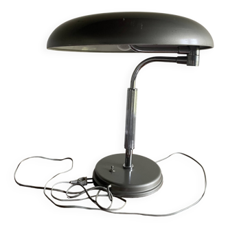 Authentic metal long neck grey lamp