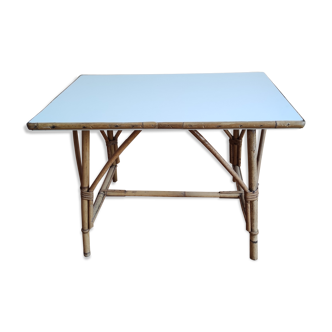 Vintage rattan coffee table
