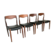 Set of 4 Scandinavian teak chairs brand NF Ameublement - 1960