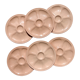 6 pink porcelain oyster plates from Digoin Sarreguemines