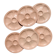 6 pink porcelain oyster plates from Digoin Sarreguemines