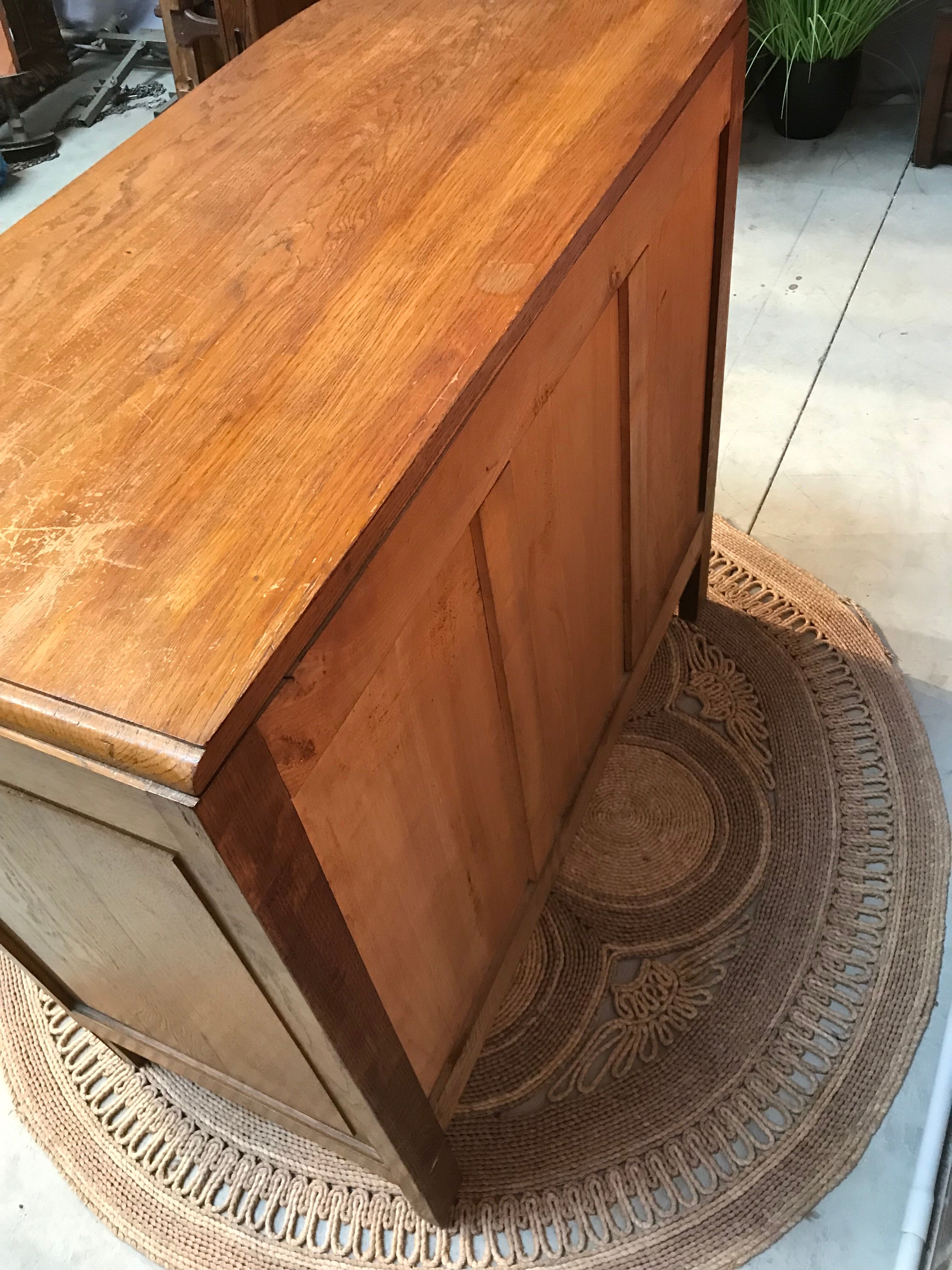 Commode 3 tiroir en bois style art nouveau