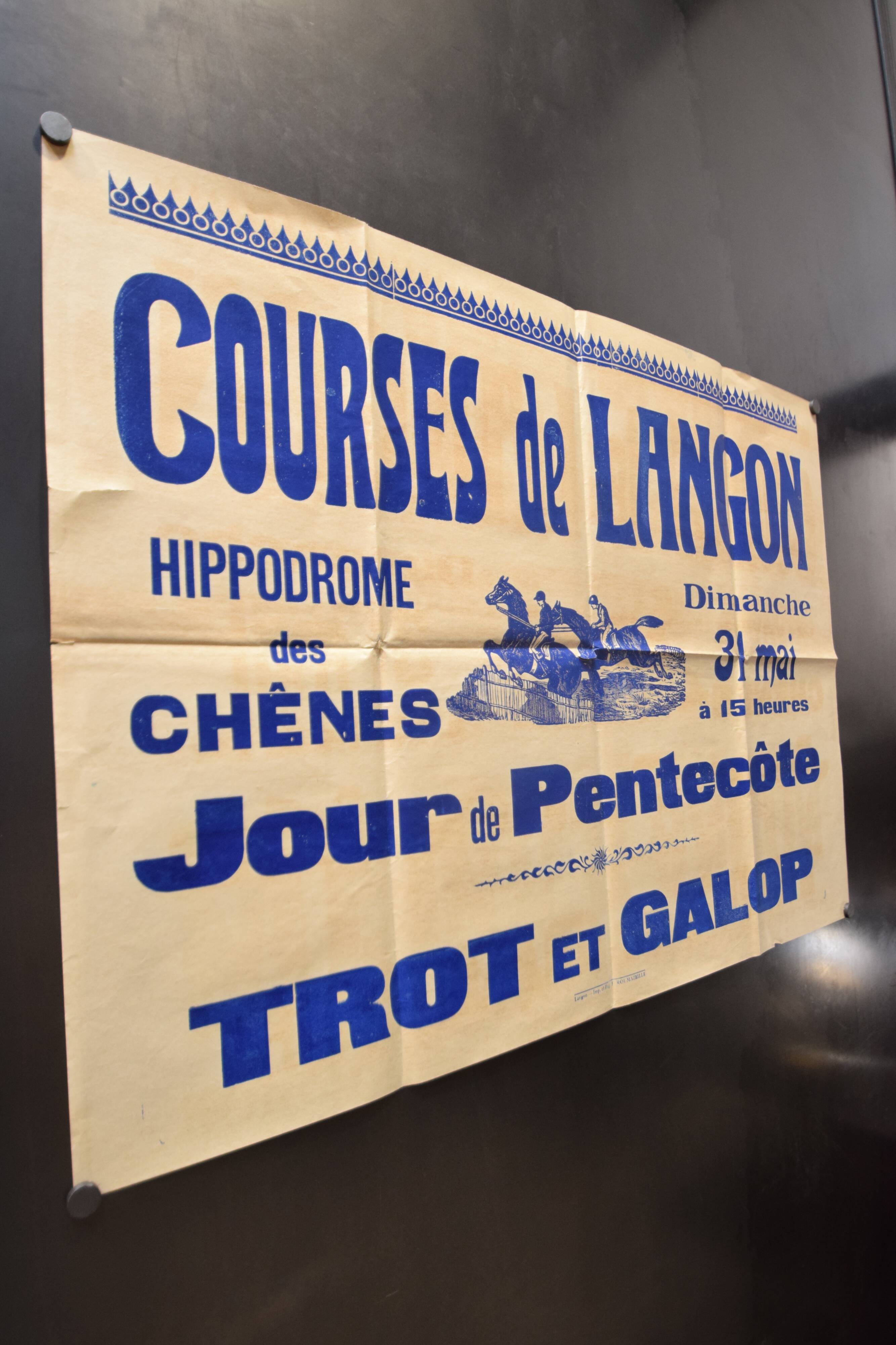 Poster "Langon Races" - 1930s