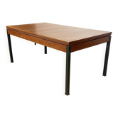 Scandinavian Teak Table Rise / Fall Vintage 1960