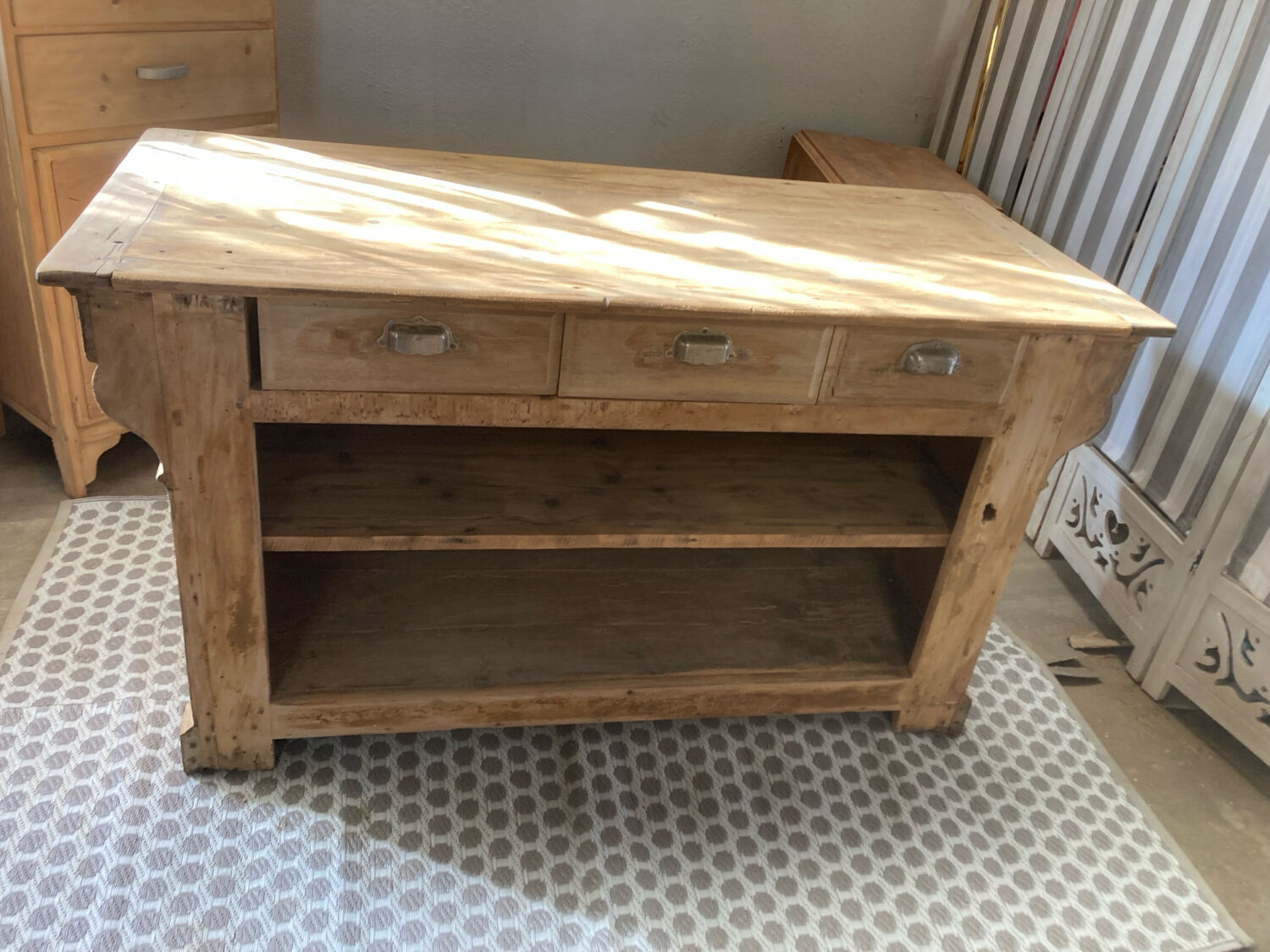 Restored antique trade counter