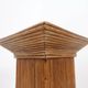 Pedestal console in pencil reed in the style of Vivai del Sud - 1970s