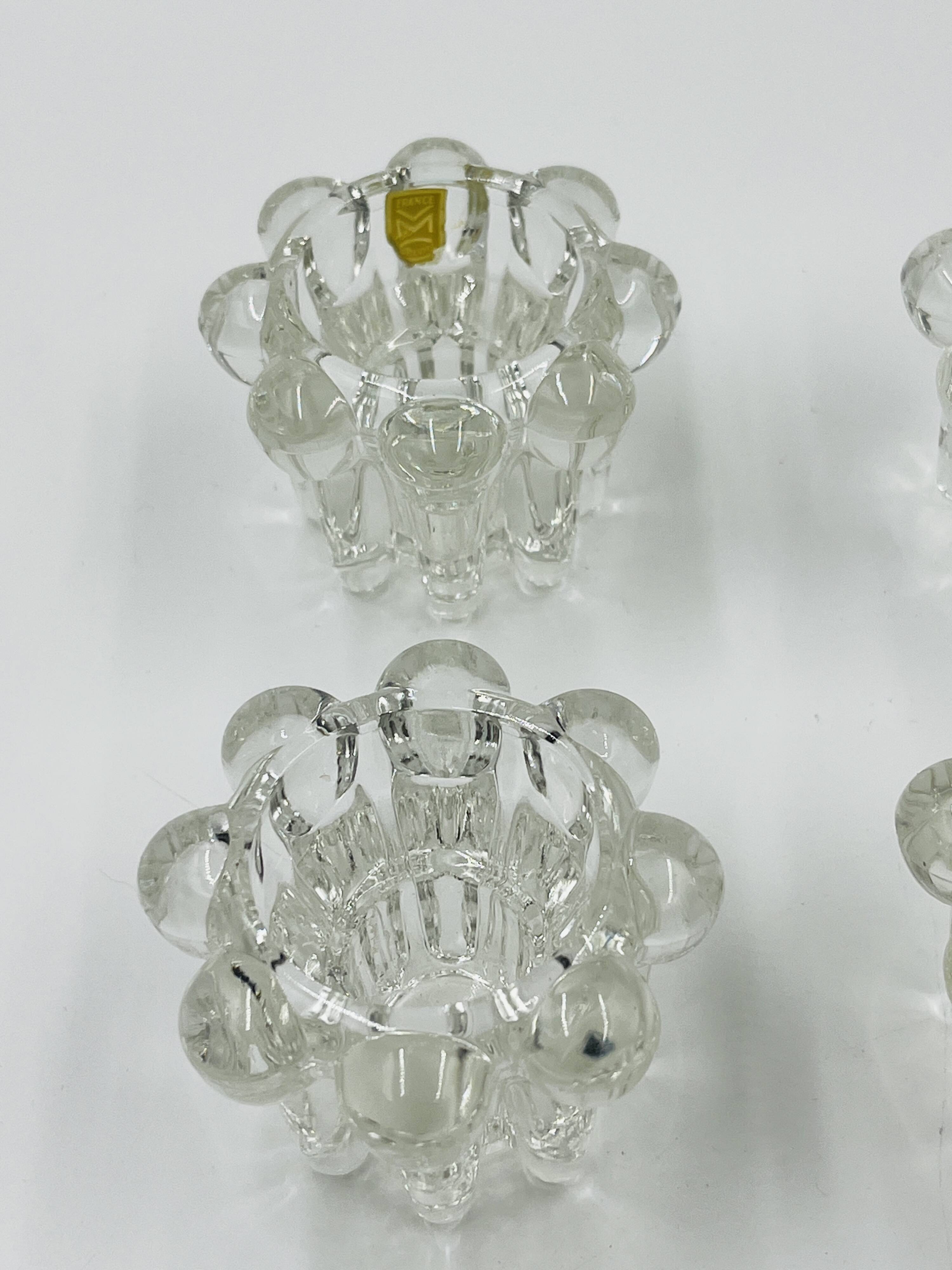 Set of 6 vintage flower candle holders by VMC Reims - 1960s