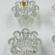 Set of 6 vintage flower candle holders by VMC Reims - 1960s