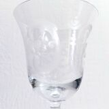 6 Monogrammed Wine Glasses C