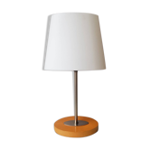 Lamp with 80s plastic lampshade