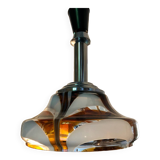 Suspension in Murano glass and chrome metal