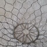 Fruit basket in chrome metal