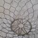 Fruit basket in chrome metal
