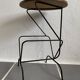 Table volante bois et métal vintage