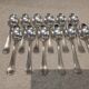 12 silver-plated metal teaspoons by Christofle America, 14.1cm