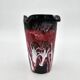 Vintage Vallauris black, pink and white vase