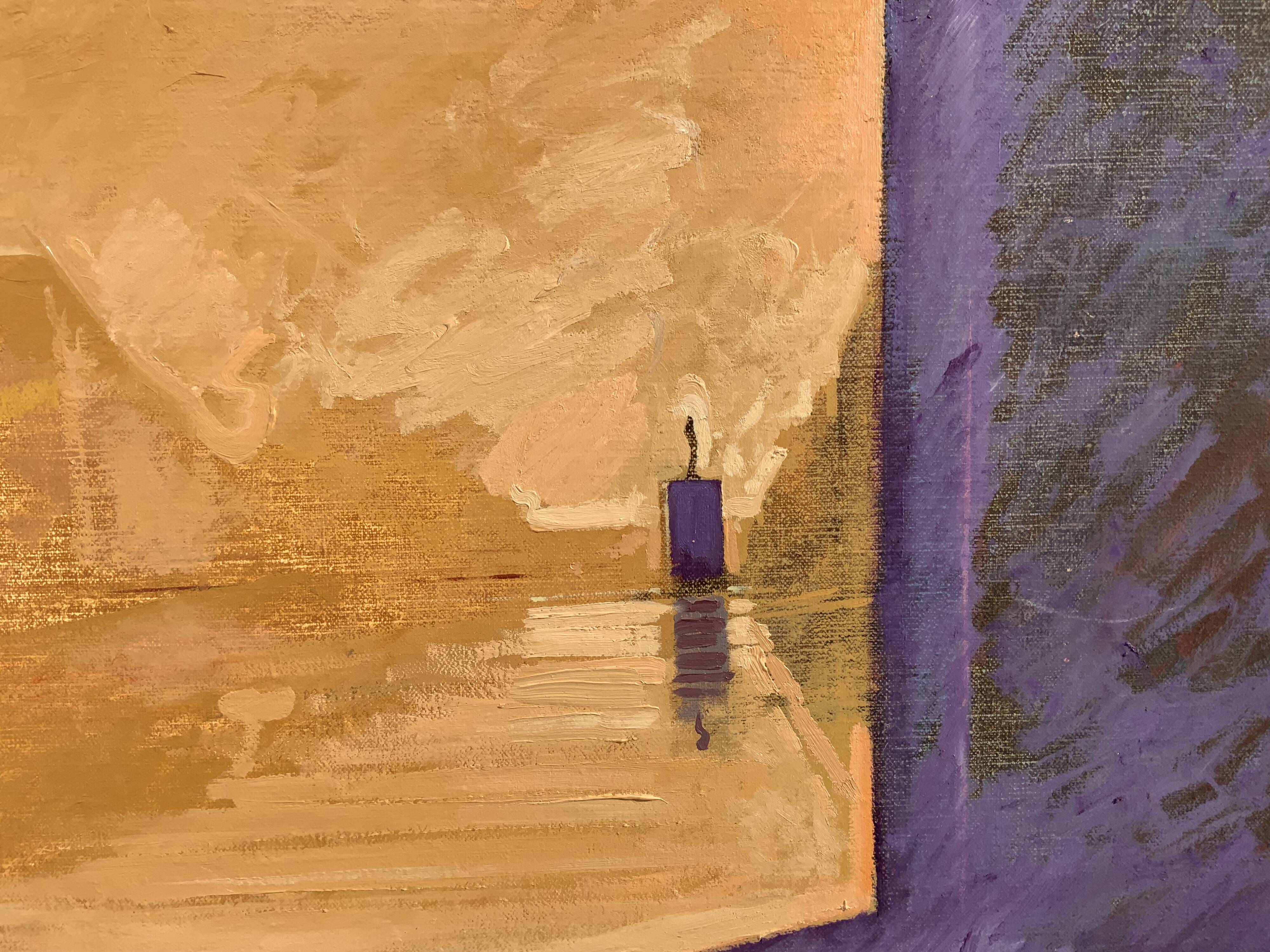 Vintage Surreal oil Painting by Gunar Thoren 1997