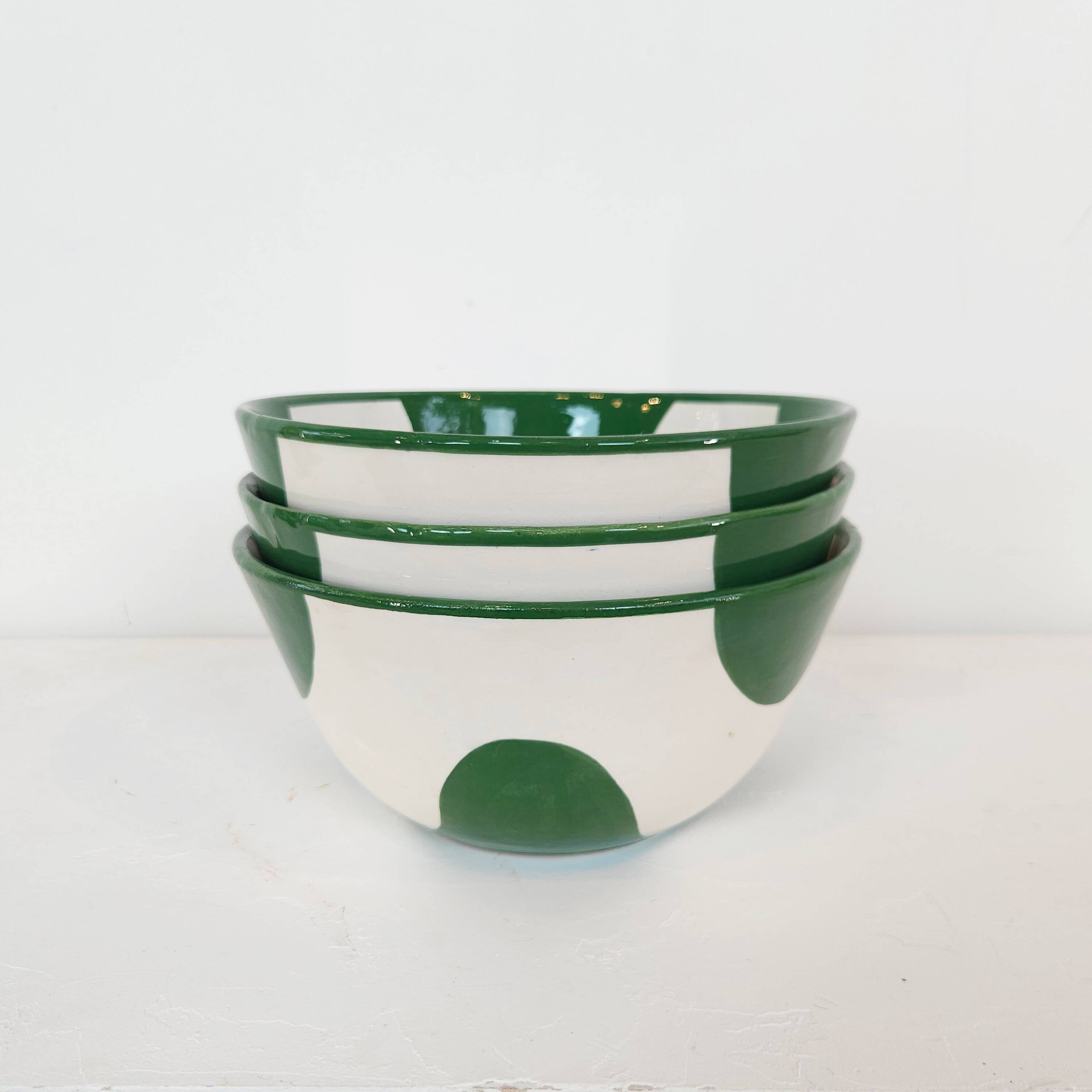 Large bowl - ZOOM BRUSH green