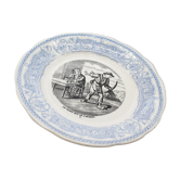 Assiette "le temps est de l'argent" digoin vintage