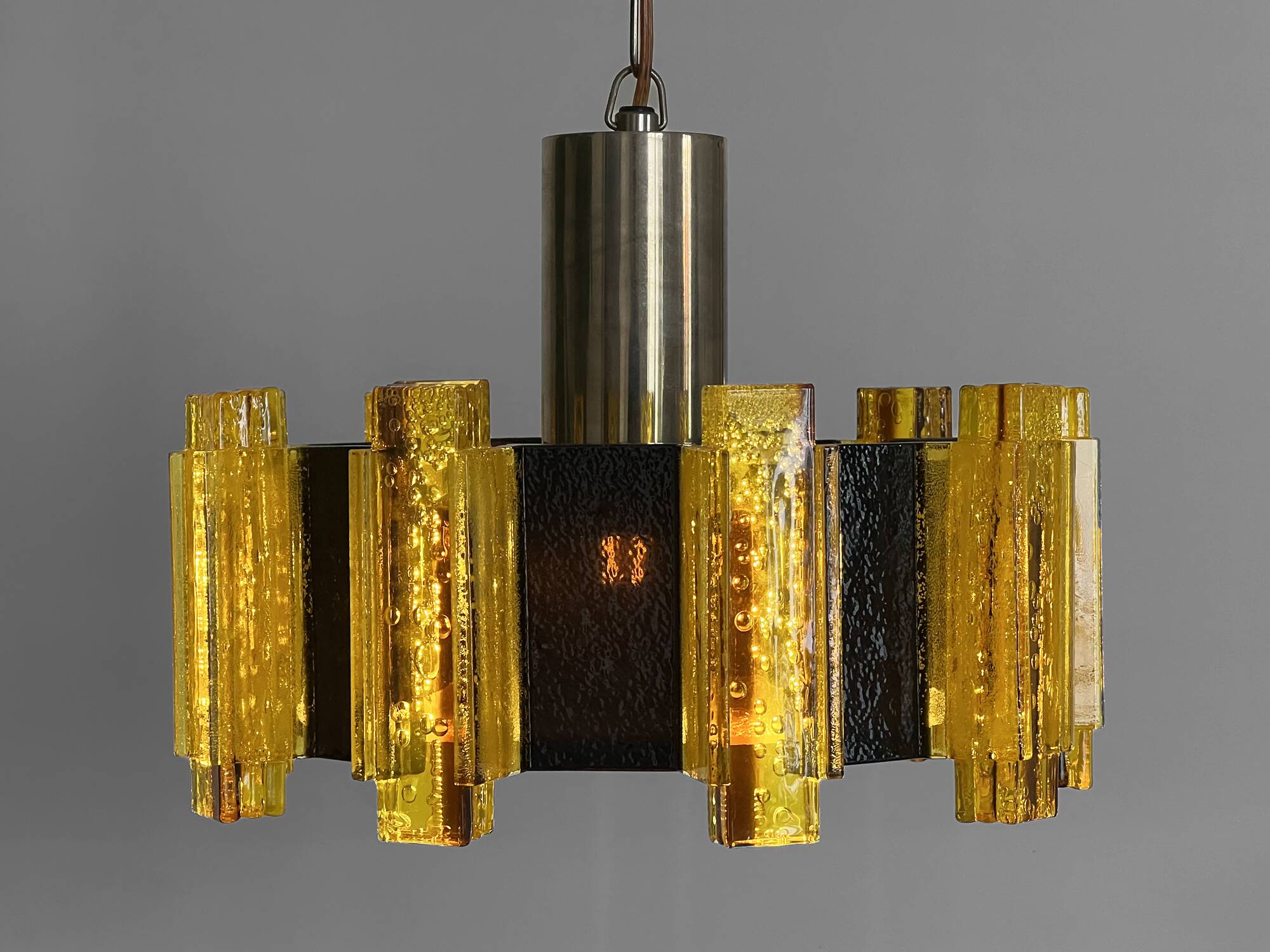 Acrylic pendant light/chandelier by Claus Bolby for CEBO Industri. Denmark 1960s