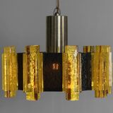 Acrylic pendant light/chandelier by Claus Bolby for CEBO Industri. Denmark 1960s