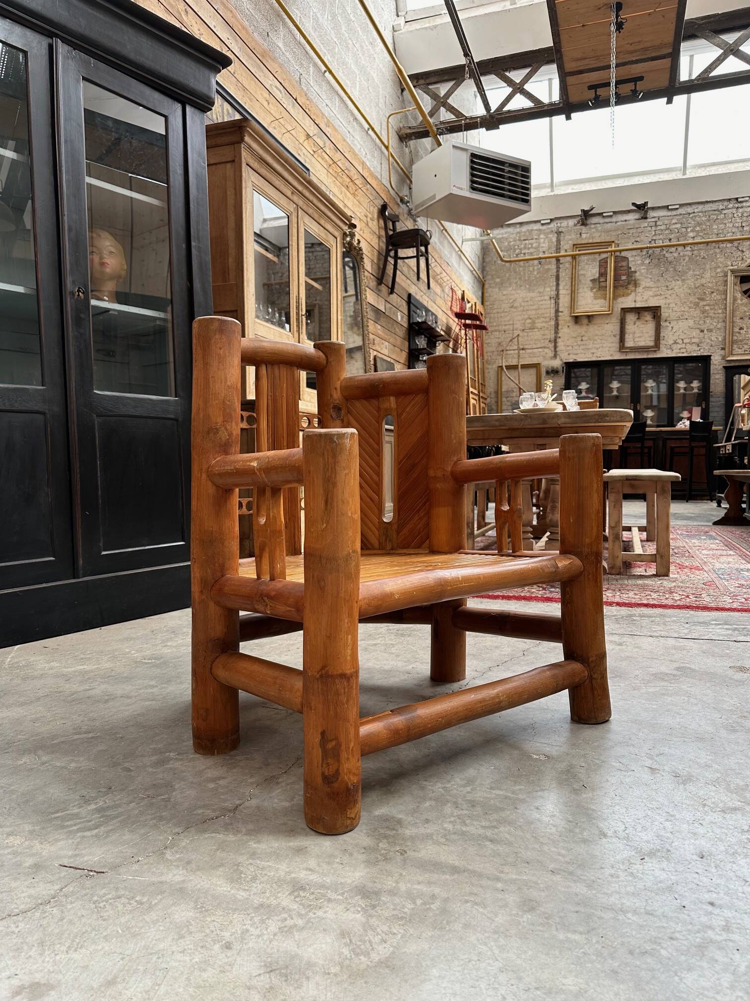 70s bamboo living room