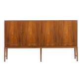 Rosewood highboard by Severin Hansen, Denmark, 1960s