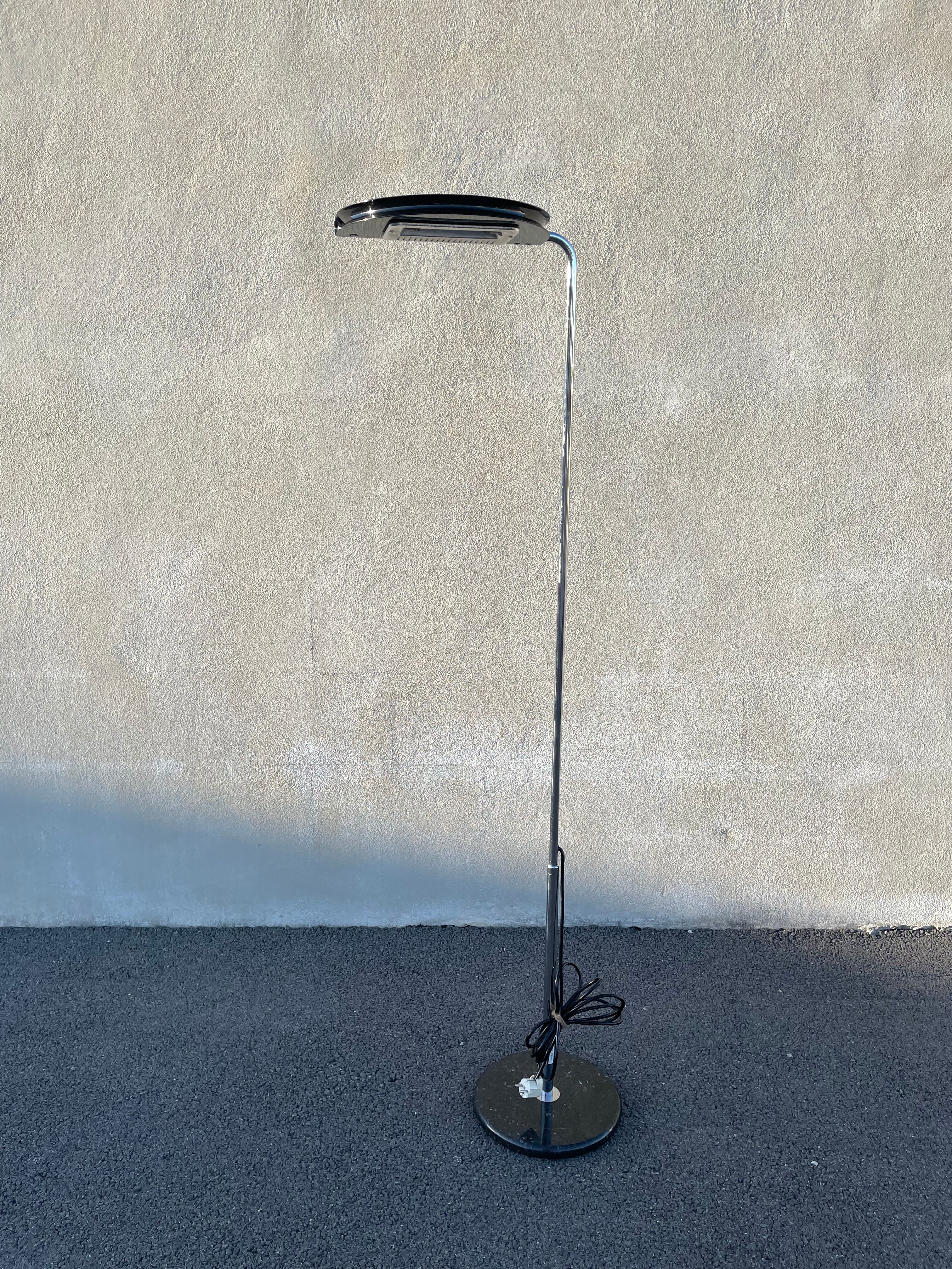 Mezzaluna floor lamp by Bruno Gecchelin for Skipper and Pollux 1974